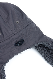 Камчатка шапка-ушанка GRAYLING, графит