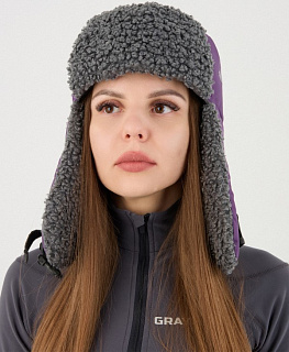 Камчатка шапка-ушанка GRAYLING, фиолетовый