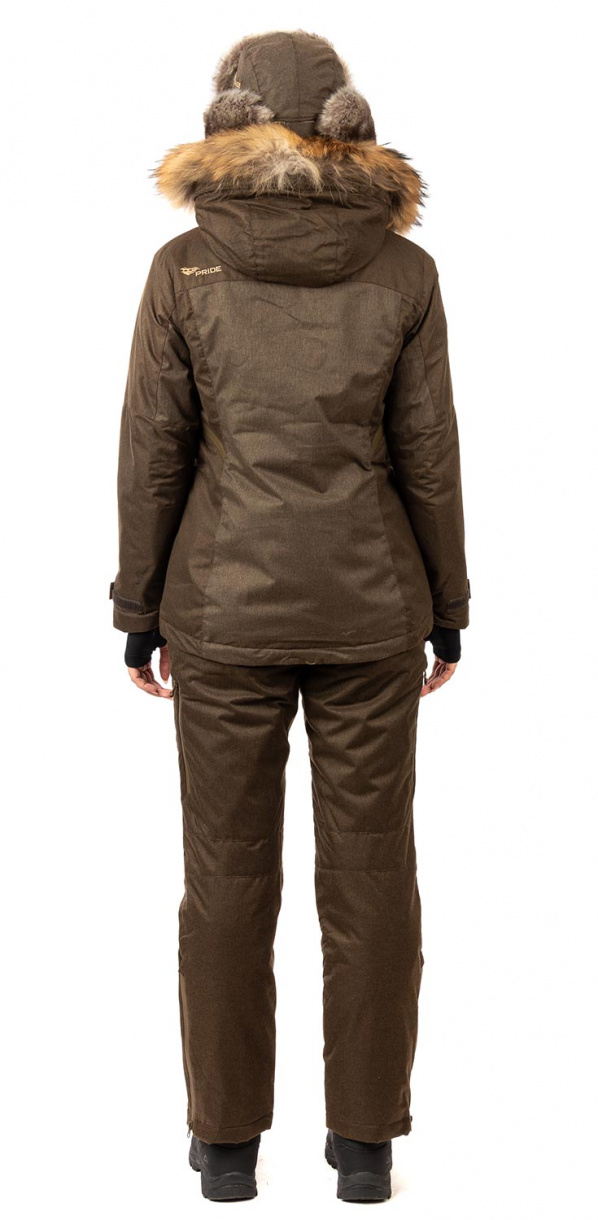 Артемида женский костюм для охоты PRIDE, зимний -15, коричневый